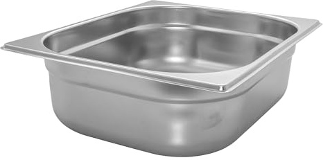 AcMax GN 1/2 Gastronormbehälter GN-Behälter Gastronorm Edelstahl 6,5 Liter Tiefe 100mm