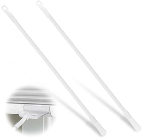 Vorhangstange aus Aluminium, 43,2 cm, 2 Stück