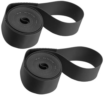 INFINAUTO 26 Bike Wheel Rim Strip Rim Tape Liner Tube Band PVC Black Pair Stylish Design