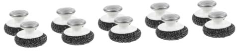 Ipetboom 10piezas Estropajo De Cocina Mango De Cepillo para Limpiar Ollas Platos y Sartenes para Utensilios De Cocina Duro y Rápido Secado