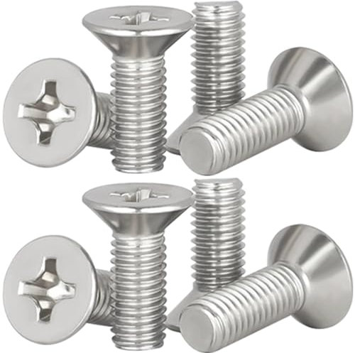 Automotive 8-Pack of Rotor Screws for Brake Discs,Stainless Steel Retaining Screws for Front and Rea,Q063-8-2