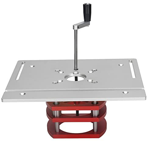 Kit de Elevador para Fresadora, Sistema de Elevación Manual con Placa de Inserción para Mesa de Fresadora
