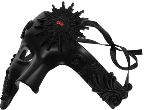 Holibanna Masque De Carnaval Accessoires De Bal Masqué Demi-Masque Pour Homme Pour Femme s Pour Accessoires De Mascarade Pour Femme Noir