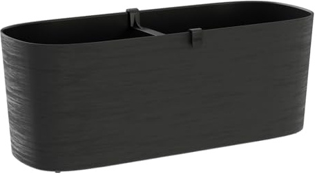 TERAPLAST Pflanztopf Paros rechteckig 60 x 18 cm schwarz