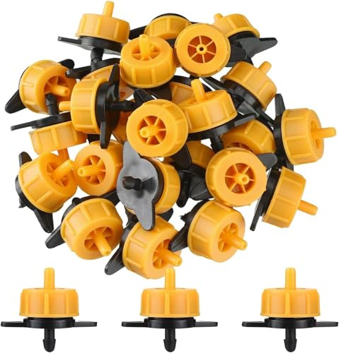 Wzzy Gurden Gotero Autocompensante | Caudal 2 l/h | Desmontables para Limpieza | Bolsa de 100 Unidades