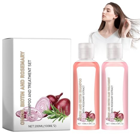 Wonsters Set de champú Centella Cebolla Biotina Romero, Set de champú y acondicionador para el cuidado del cabello (champú + acondicionador) shampoo