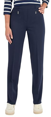 Damart Pantalon Droit Enfilable Femme Bleu 42