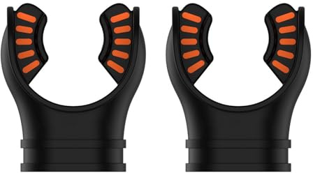 2 x Universal-Mundstück für Tauchen, Schnorchel, Atemregler, Silikon, Schnorchel-Mundstück, Tauchzubehör, Oktopuss-Reglerhalter