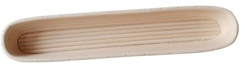 Uonlytech Cestino per Lievitazione Pane in Vimini Fatto a Mano, Cesta Ovale Beige per Fermentazione Impasto, Accessorio la Preparazione di Pane Artigianale