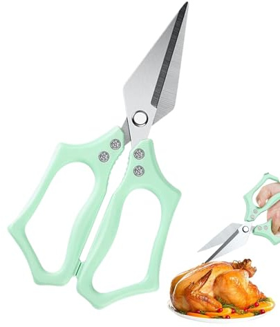 TQEBWUS Tijeras De Cocina De Uso Intensivo - Tijeras Robustas Para Carne Y Aves - Utensilio De Cocina Para Cortar Y Picar,Para Cortar Huesos De Pollo Pescado Y Mariscos