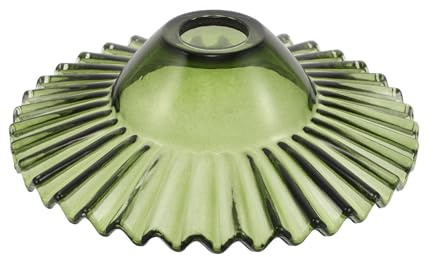 abat-jour en Verre Vert Foncé Suspendre abat-jour Cloche en Verre Soufflé à la Main Décoratif pour Éclairage de Salle à Manger Industriel pour Lampe