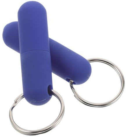 FRCOLOR Llavero Perforador de Cigarros Metálico Portátil, 2 Unidades, Cortador para Cigarros Compatible, Herramienta Compacta para Abrir Agujeros, Accesorio en Viaje