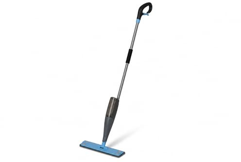 Sprühwischer für Parkett & Hartboden – Profi Spraymopp mit Aluminiumstiel, flexiblem Trapezhalter & entnehmbarem 650 ml Tank – nebelfeuchte Bodenpflege für Holz, Vinyl & Laminat