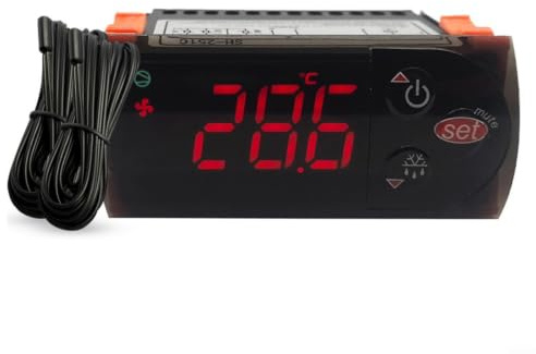 Digitaler Temperaturregler, 251 C, -50 ~ 90 °C Bereich, 30 A, 230 V AC, Thermostat mit Sensorsonde, Kühl- und Heizungssteuerung für Kühlschrank, Gefrierschrank, Vitrinen