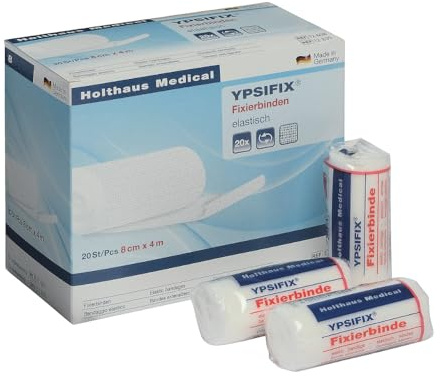 YPSIFIX Fixierbinden 4 m x 12 cm,20-fädig, lose (20 Stck.)
