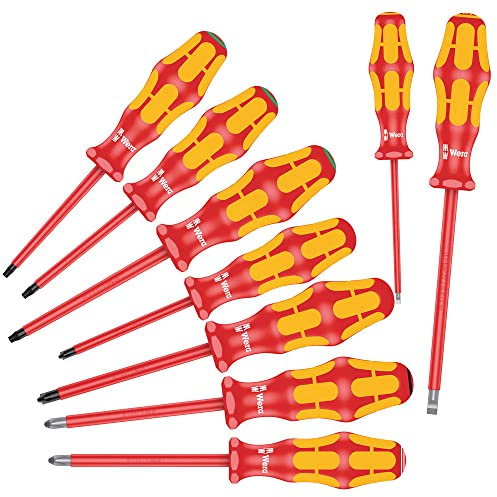 Wera 05133355001 Jeu de tournevis VDE 160i/162i/167i 9 pièces Torx / PH / PZ / Fendu (Import Allemagne)
