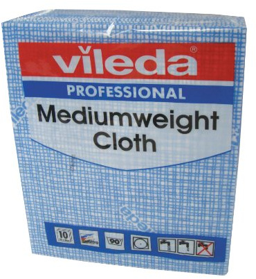 Vileda 106399 Medium Gewicht Tuch, blau (10 Stück)