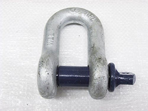Galvanised Lifting Dee Shackle Screw Pin 4.75 Ton (4.75T D Towing Rigging)