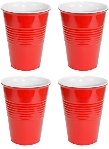 Fairly Odd Novelties Red Hard Plastic Cup 20oz - 4 Pack