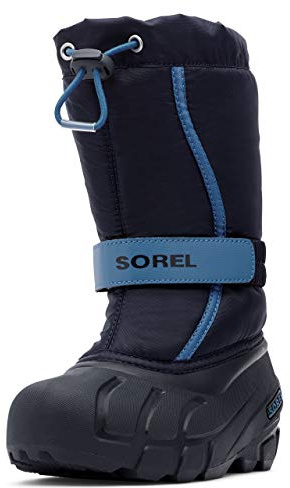 Sorel unisex – barn Flurry Boot Vinterkängor, Collegiate Navy/Atmosphere, 30 EU