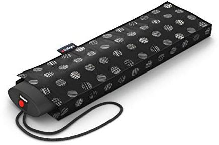 Knirps Ombrello Is.050 con tasca per ombrelli colorata – Piccolo ombrello per viaggiare, apribile a mano, ombrello tascabile, resistente alle tempeste e leggero – Mini ombrello, S