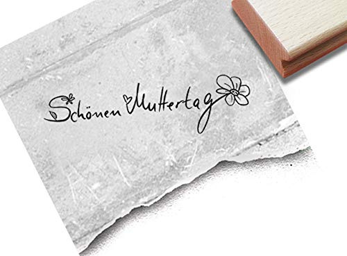 Stempel Schönen Muttertag - Textstempel für Mama Familie Glückwünsche Karten Geschenkanhänger Basteln Muttertagsgeschenk Tischdeko - zAcheR-fineT