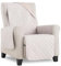 BESTCOVERS Zweifarbig Sesselüberwürf Sesselschoner Schonbezug Sesselschutz Schutzbezug Made in Spain Sessel Schoner Sofabezug Sofaschonbezug Sofa Überwurf Sofa Überdecke (Creme/Beige, 1 Sitzer)