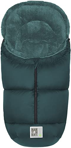 Odenwälder Fußsack Levi classic deep forest Winter-Fußsack für Kinderwagen, Sportwagen & Buggy mit Anti-Rutschschutz