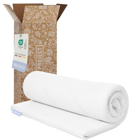September Viscoschaum Topper 70 x 190 x 5 - RG50 Memory-Foam Weich - Made in Germany - Oeko-Tex - 60° Grad waschbar - 70x190
