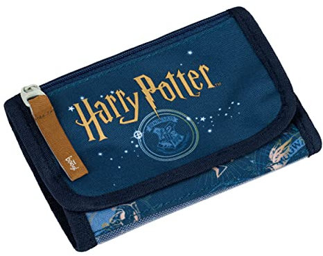 Baagl Brustbeutel Kinder - Geldbörse für Jungen Mädchen - Geldbeutel, Mini Portemonnaie, Kleingeld Münzbörse (Harry Potter Hogwarts)