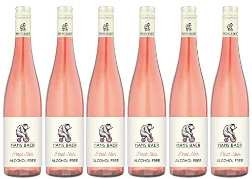 Hans Baer - Pinot Noir désalcoolisé - Vin rosé sans alcool (6 x 0,75 L)