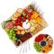 hecef Bambus Käsebrett & Serviertablett, Lager Käseplatte Set von 13-4 Käsemesser Set, 2 Keramikschalen, 4 Server Gabeln, Charcuterie Board Set Geschenke für Jahrestag Hochzeit Geburtstag