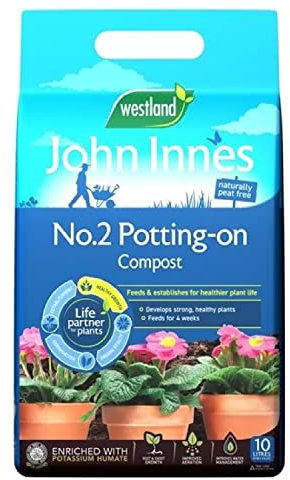 Westland Peat Free John Innes No2 Potting Compost - 10L Bag for Outdoor Plants, Vegetables Growing or House Plants With Topline Card
