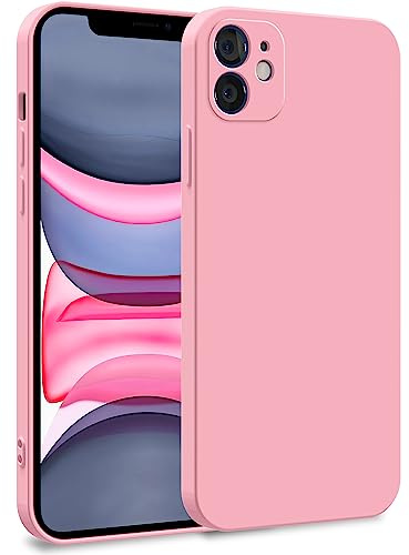 MyGadget-fodral kompatibelt med iPhone 11 - tvålagers mobiltelefonfodral med kameraskydd - skal med innerfoder och silikon utsida - rosa