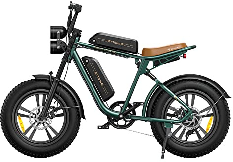 ENGWE M20 Bicicleta Electrica Hombre | 20×4.0 Fat Tire Bici Eléctrica | Autonomía máxima de 75 KM/150 KM con 48V 13Ah/26Ah Batería | 7 Velocità | E-MTB Adultos Urbana ebike