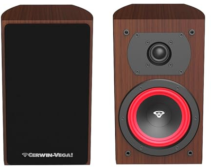 Cerwin Vega!LA Series 6.5” 2-Way Bookshelf Speakers (Pair) - LA165E(Expresso)