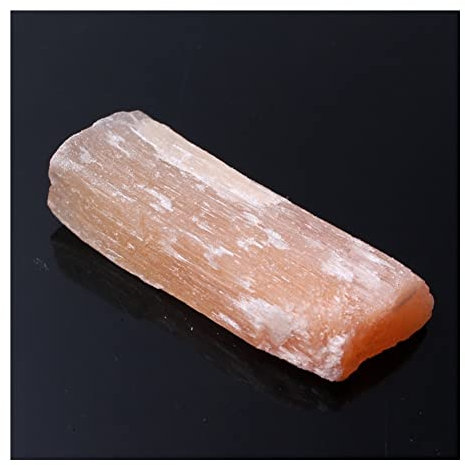 1 PC Orange Gypse sélénite Pierre Rugueux bâtons spécimens Pierre précieuse Pendentif Faisant Pierre Beau Cristal (Color : Orange 25-40g)