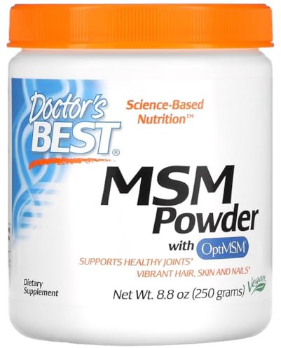 Doctor's Best - MSM mit OptiMSM Pulver | Hochreine Schwefelverbindung für Gelenk- und Hautgesundheit - 250g