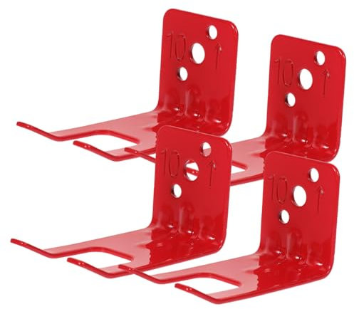 Gatuida 4pcs Fire Extinguisher Wall Bracket Mounting Kit for Home Sturdy Fire Extinguisher Holder Wall Hooks