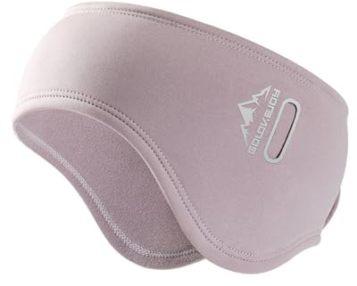 Wnddle Cache-oreilles et bandeau en polaire pour le sport - Pour homme et femme - Parfait pour la course, la randonnée, le vélo et la moto - Rose