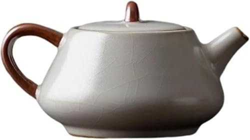 Teeservice Teekanne Tee Geschenk 210ML Chinesische Teezeremoniekanne Teesieb Handgefertigt Ru-Ofen-Keramik Teeflasche Kungfu Tee Set Für Teeliebhaber