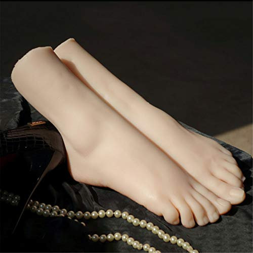 Schaufensterpuppe aus Silikon für Füße oder Hände, Schaufensterpuppenfuß aus Silikon, 36A Silikonfußmodell, lebensgroß, für Damenschuhe, Socken, Ausstellungssammlung, Zeichnung, Reflexzonenmassage,