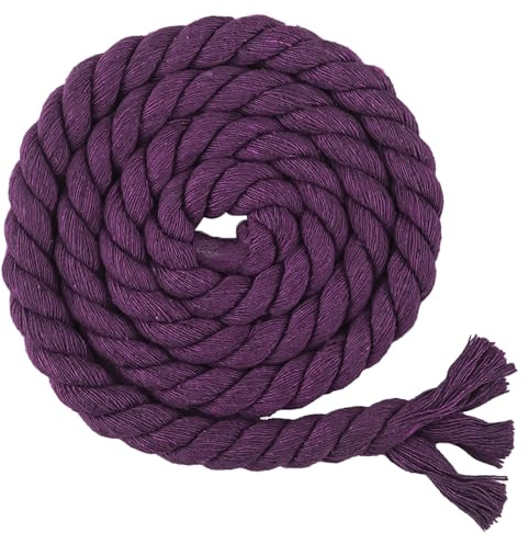Makramee Garn Kordelband Baumwollkordel 8/10/12/20mm X 10m Baumwollseil Dicke Rope Garn Baumwollgarn, Geflochten Für DIY Handwerk, Basteln, Makramee Wandbehang, Vorhang (K,10mm*10m)