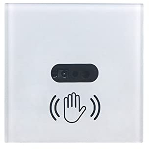 Nihcora Interruptor de Luz Inteligente de Pared Sensor de Infrarrojos IR No Necesita Panel de Pantalla TáCtil de Vidrio Encendido EléCtrico LáMpara de Encendido y Apagado Enchufe de la UE