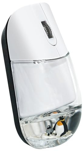Abbdbd Mouse Wireless, Simpatico Mouse Frutiger Aero, Mouse Ottico Wireless E Bluetooth Ricaricabile con Liquido E Galleggianti