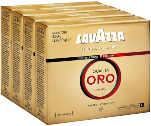 LAVAZZA - Café Moulu Qualità Oro 2Kg - Café italien - 100% Arabica - Équilibré & Aromatique - Intensité 5-8x250 g
