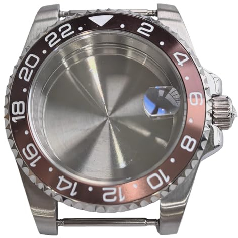 NH35 Uhrengehäuse 40mm Edelstahl Diver Mod für Rolex Submariner/GMT | NH35 Diver Mod Saphirglas Ersatzteil passend für NH36 Uhrwerk Modding