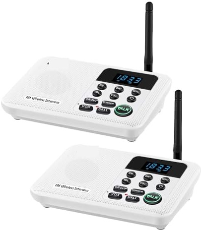 Citofono senza fili, di interfono wireless for la casa, l'ufficio, l'ufficio, la comunicazione intercomunicante da stanza a stanza da 1 miglio
