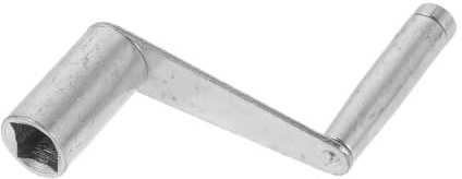 Beaupretty Manivela para Enrollador de Alambre Edm de Hierro Vaso Cuadrado Plata para Alimentación Estable y Roscado Preciso en Máquinas de Corte por Hilo