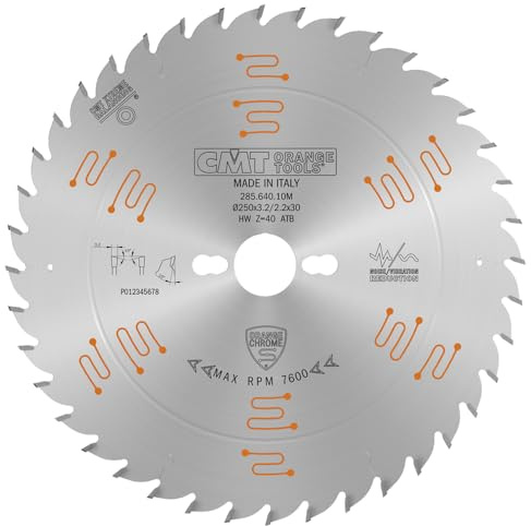 CMT Orange Tools 285.640.10M - Sierra Circular Chrome HW 250X3.2/2.2X30 Z40 15ATB